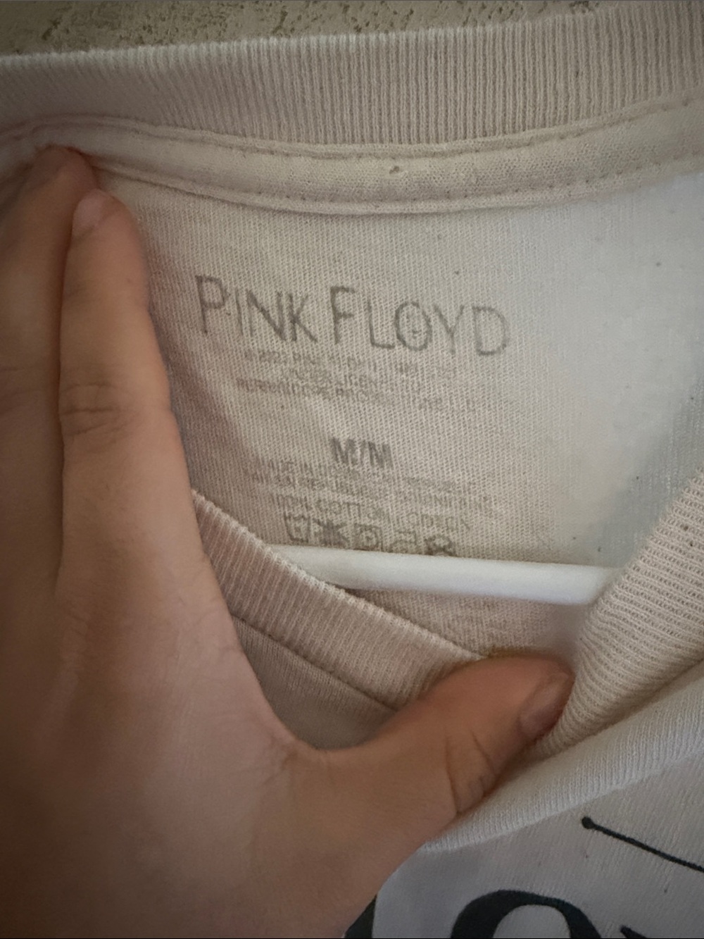 Pink Floyd White Tee with Black Celestial Graphic - Picture 2 of 3